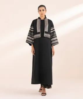 Monochrome '24-2 Piece - Embroidered Lawn Suit - 0U2Tedy24V42