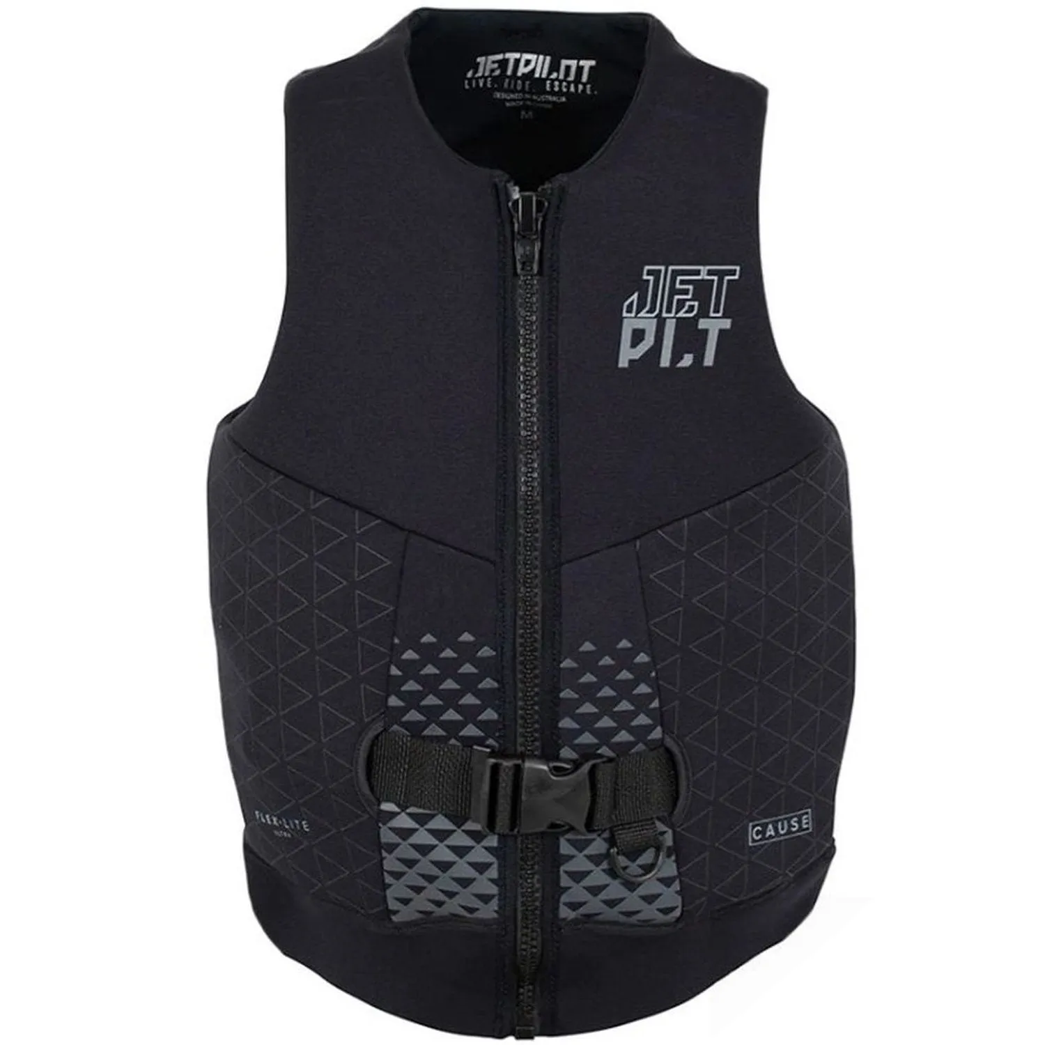 2024 JETPILOT CAUSE SUPERGRIP VEST  - BLACK