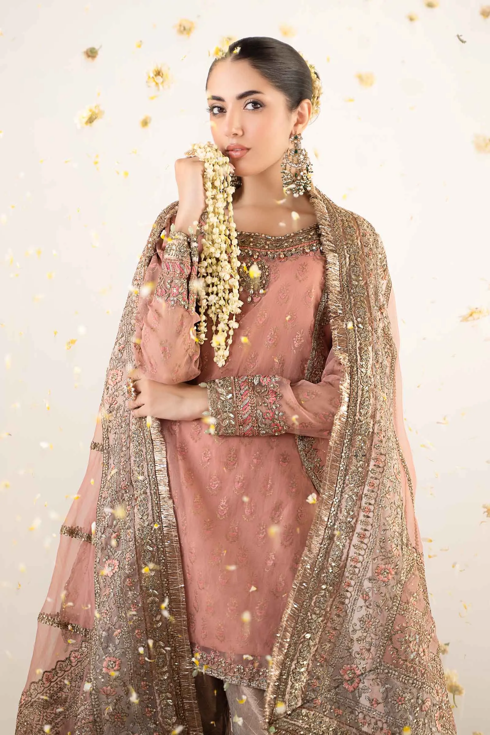 3 Piece Embroidered Organza Suit | SF-EA24-25