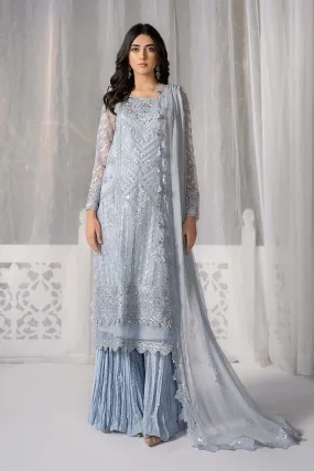 3 PIECE EMBROIDERED ORGANZA SUIT | SF-EF24-29