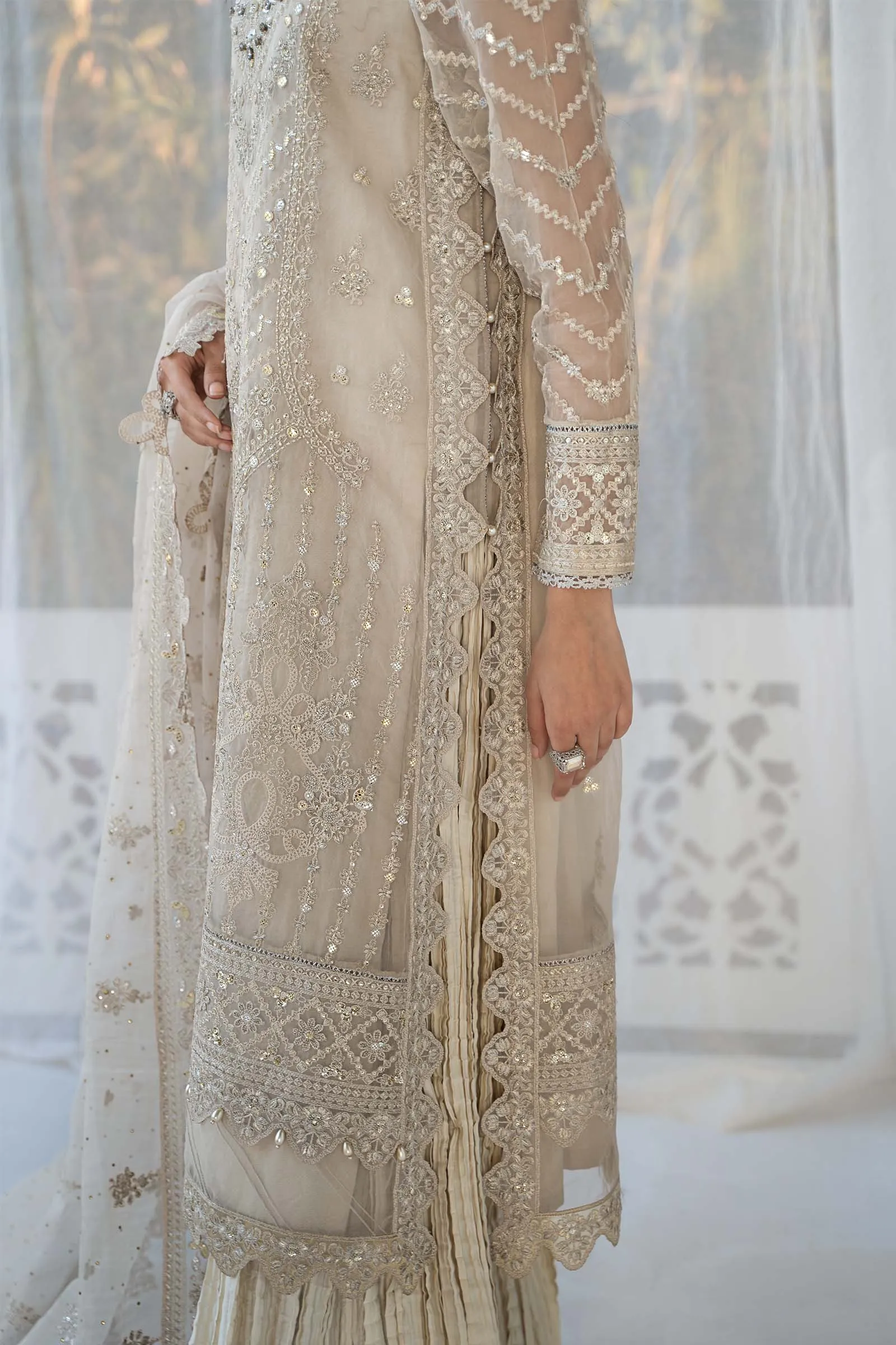 3 Piece Embroidered Organza Suit | SF-EF24-29