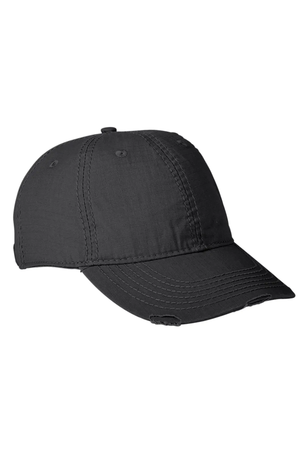 Adams Mens Distressed Adjustable Hat - Black