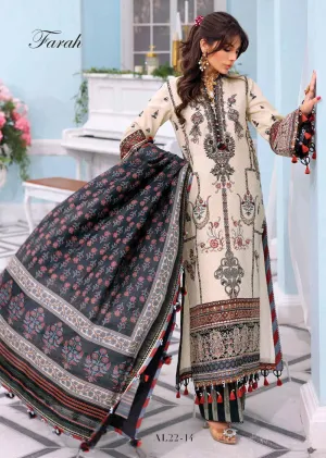 AL22-14 - Unstitched -  Afsana Luxury Lawn Collection by Anaya Chaudhry