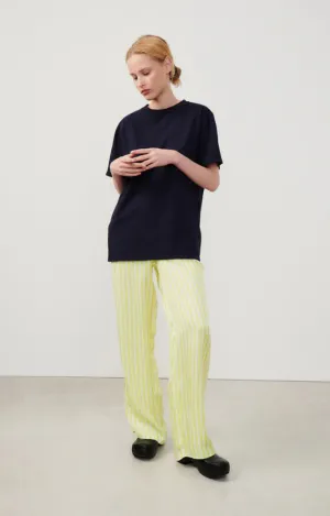 American Vintage Shaning Trousers in Fluro Yellow Stripes