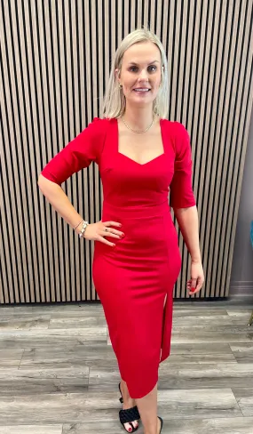 Amiira Pencil Dress (Red)