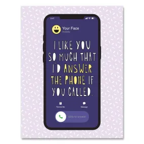 Answer The Phone For You Card