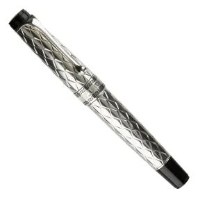 Aurora Optima Riflessi Sterling Silver Fountain Pen