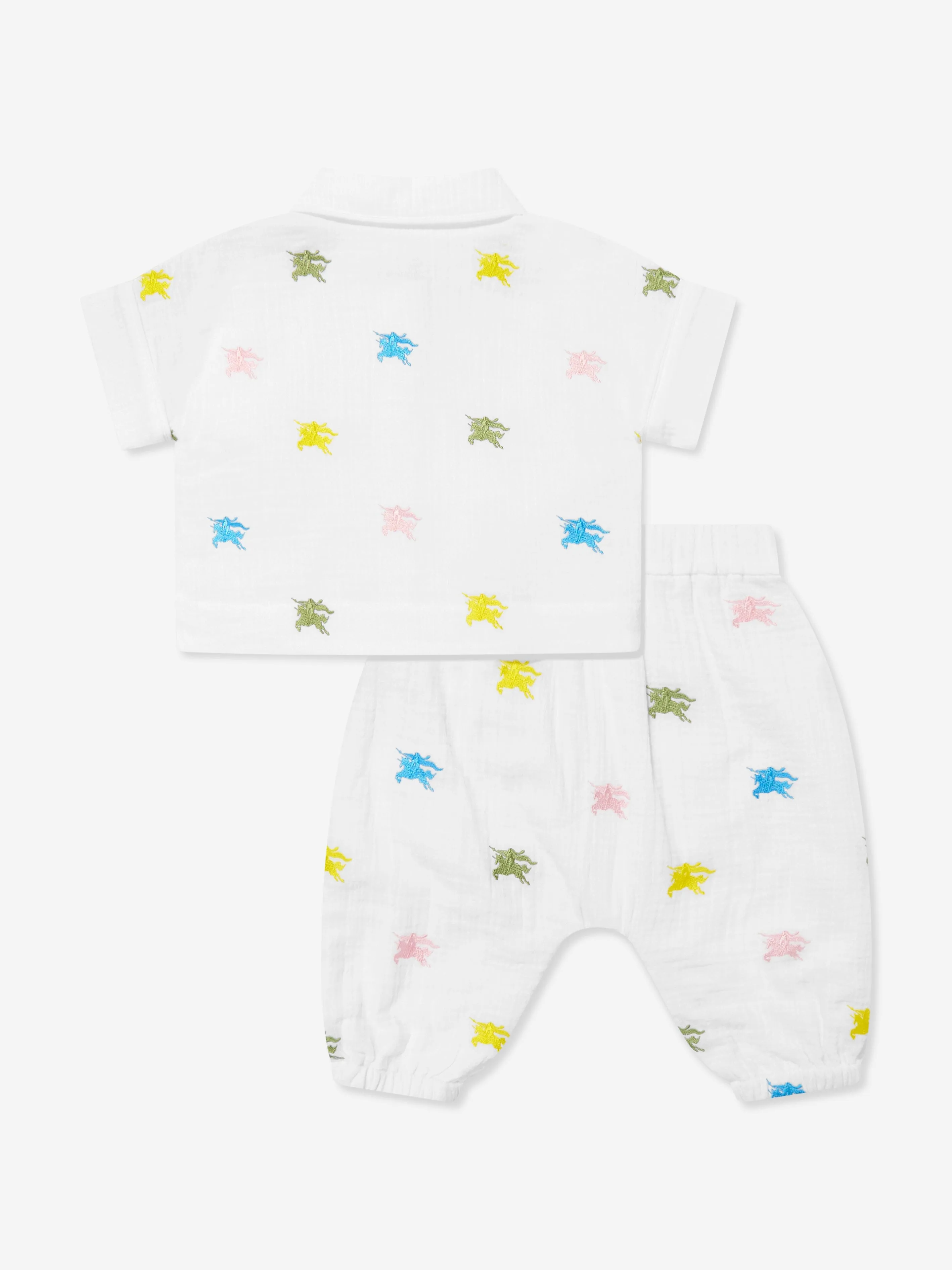 Baby Boys AOP EKD Shorts Set in White