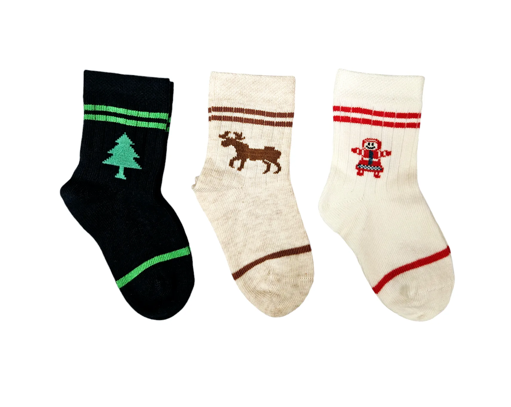 Baby Christmas Ankle Socks 3Pk (0-18mths)