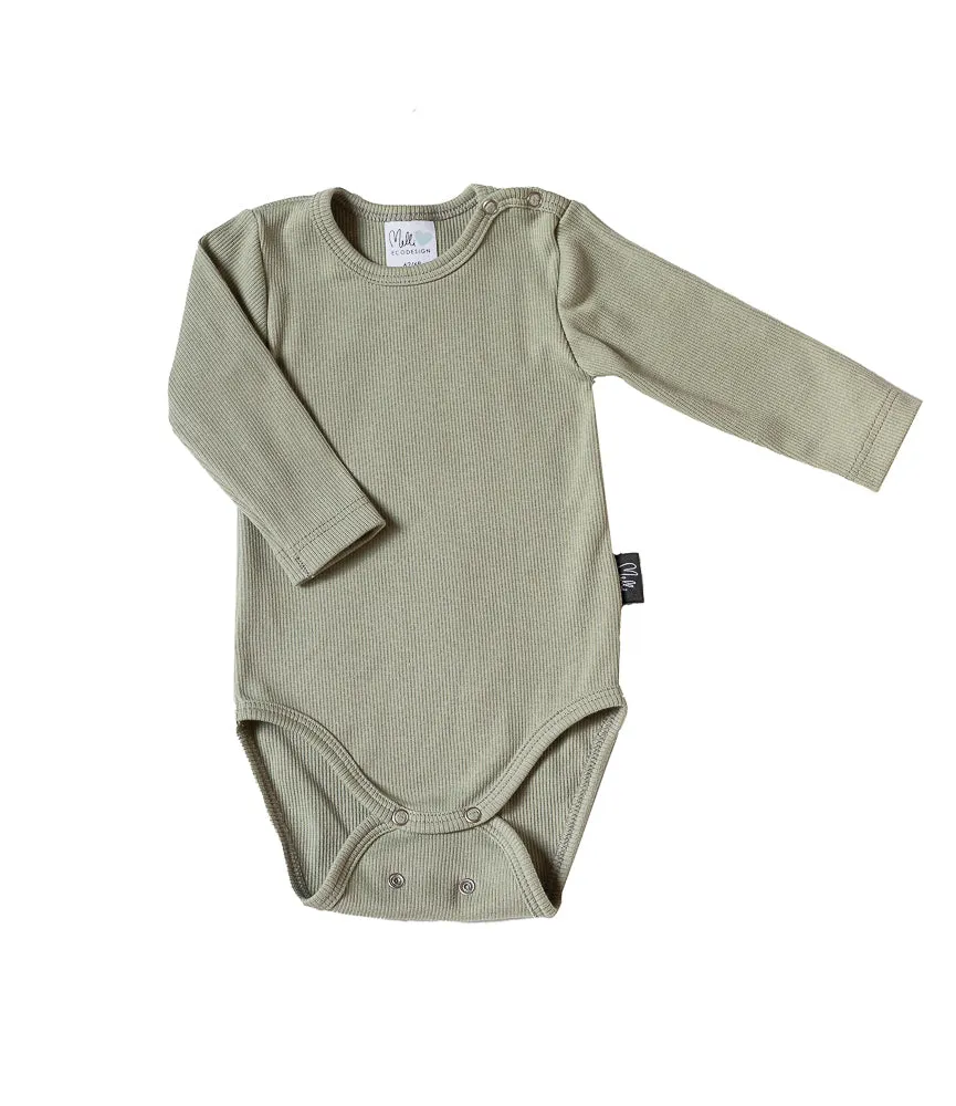 Baby's Ribbed Body Sage Green