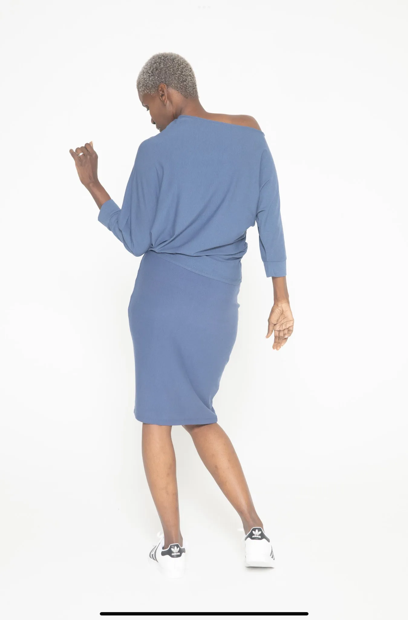 Basic Skirt- Oceana Blue Fleece