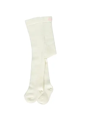 Bebetto Baby Girl Tights Plain Ivory (0-36mths)