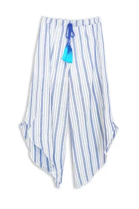 Big Girls Striped Asymmetrical Flowy Culottes