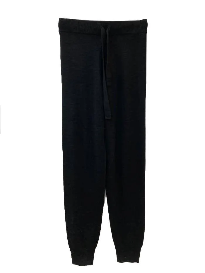 Brodie S Cashmere Black Knit Jogger