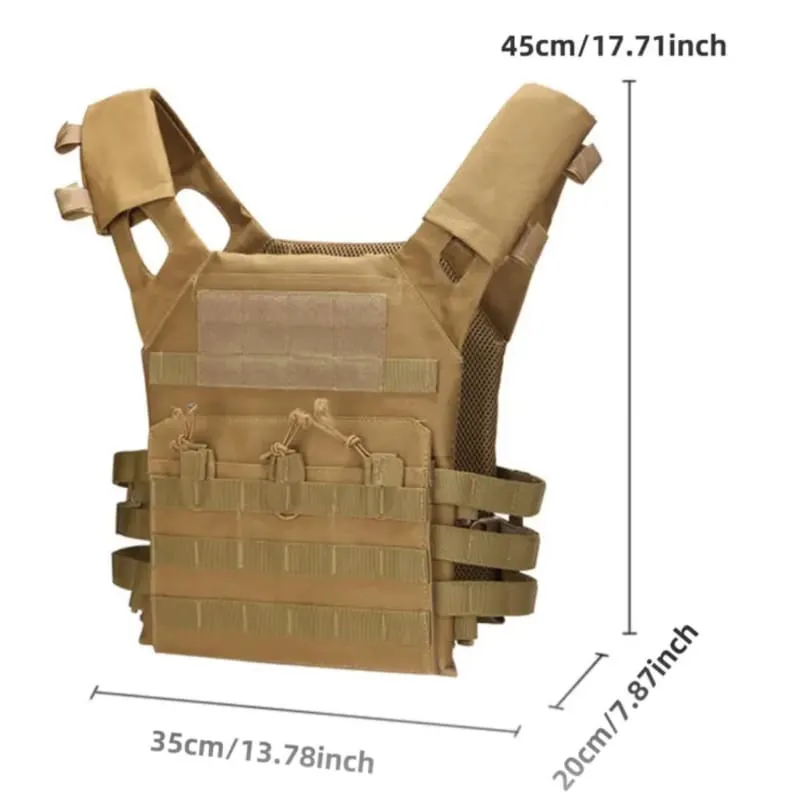 CAMO LIGHTWEIGHT MOLLE PLATE CARRIER / VEST