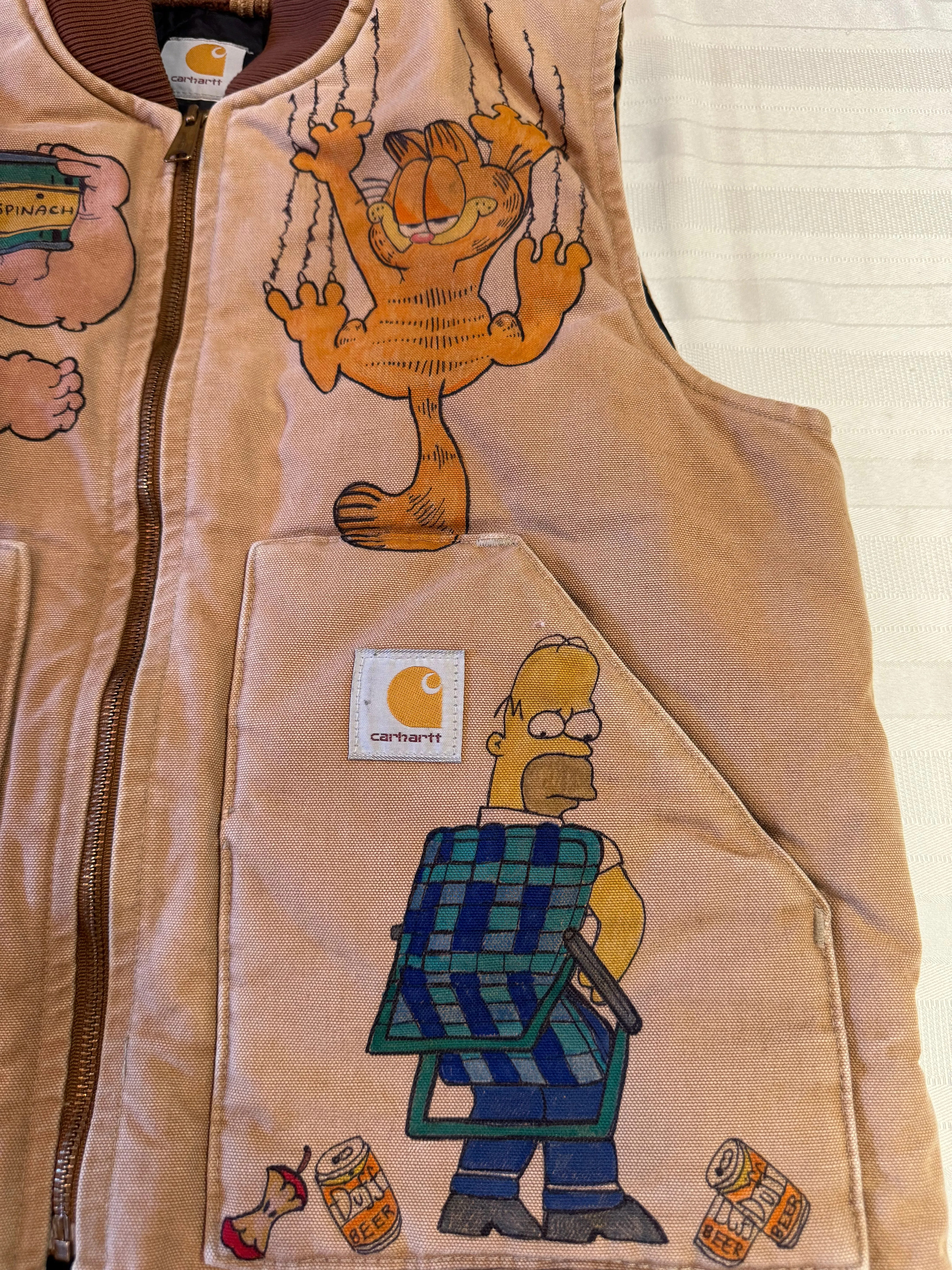 Cartoon Carhartt Vintage Garfield Vest- Medium