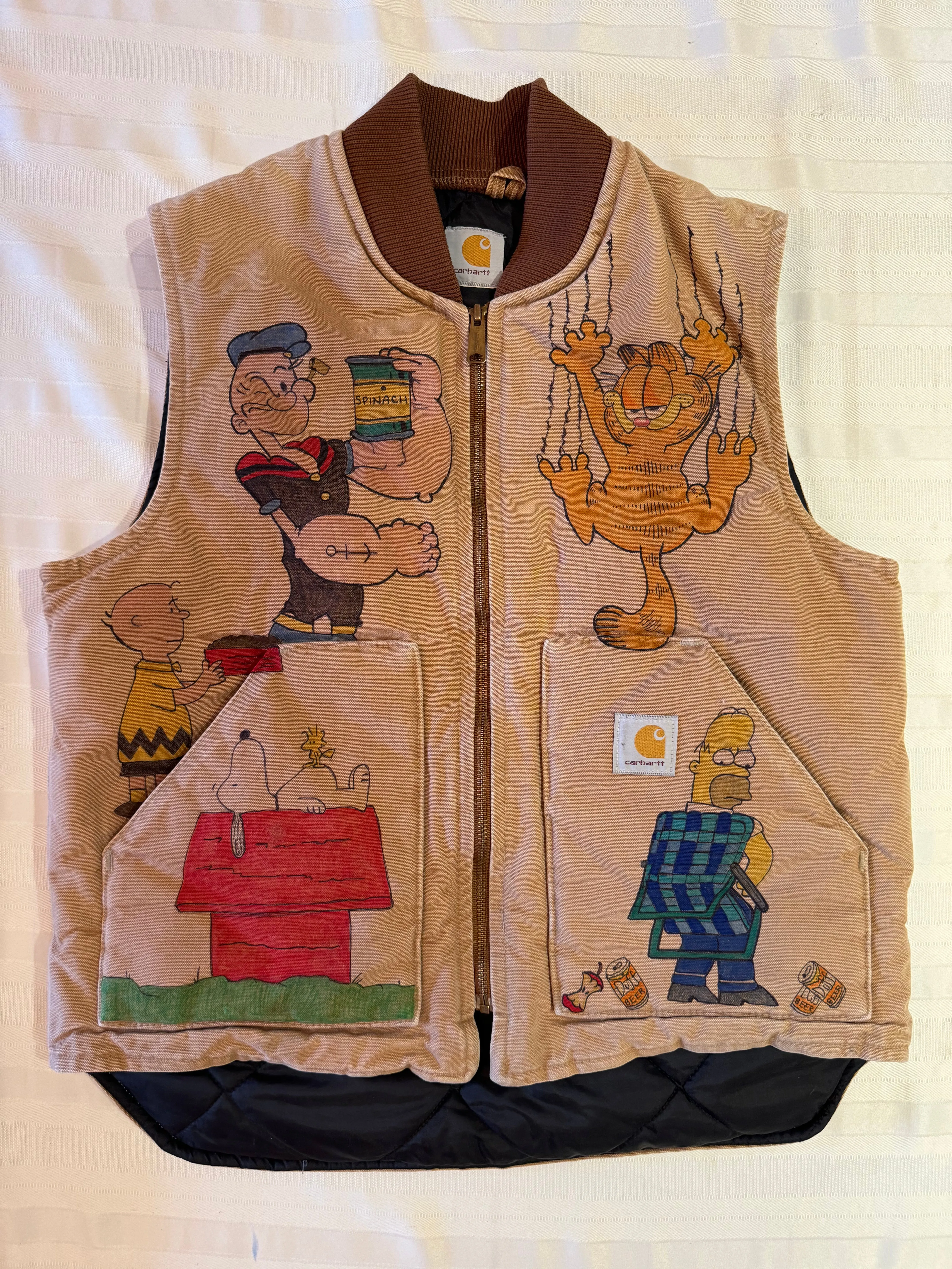 Cartoon Carhartt Vintage Garfield Vest- Medium