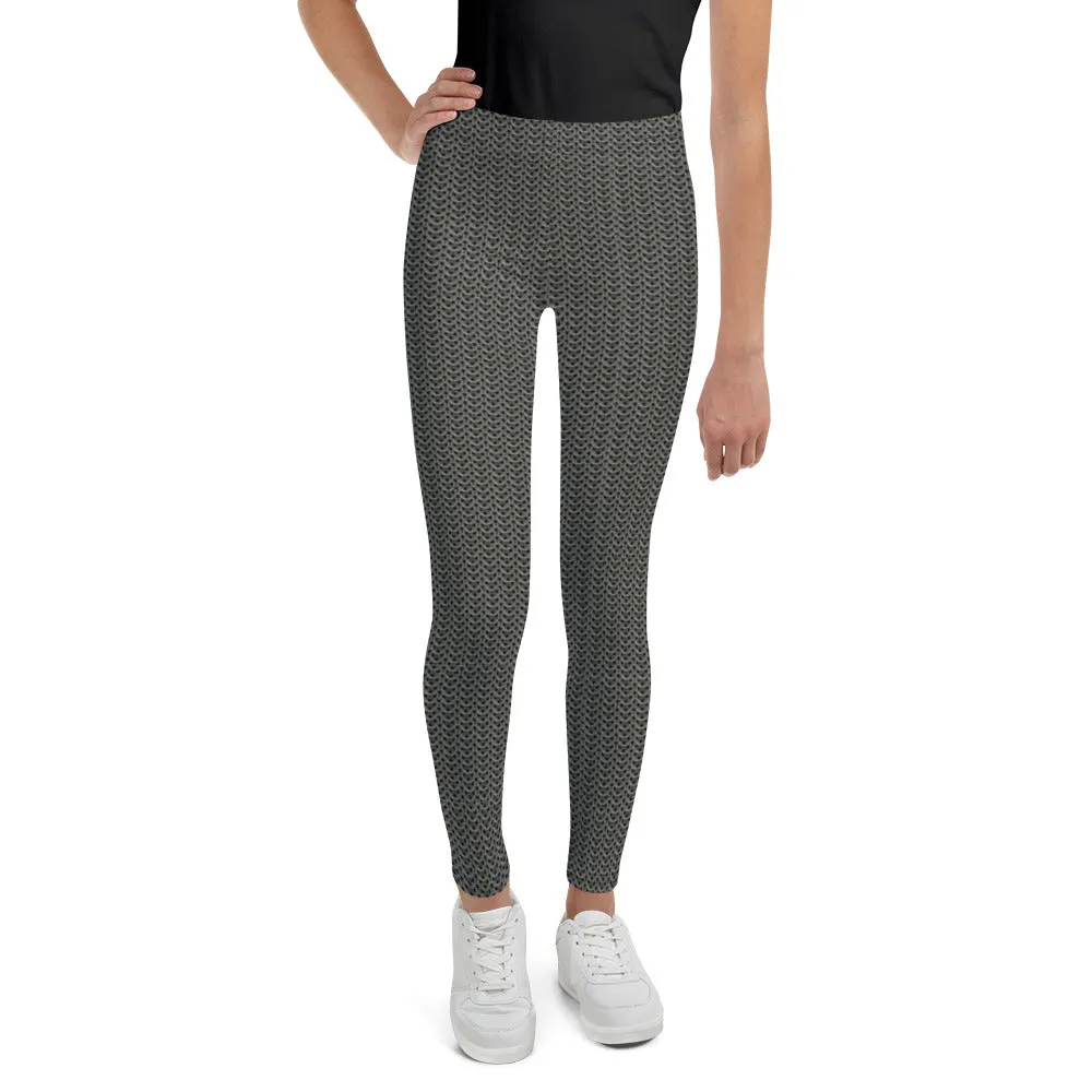 Chainmail Pattern Youth Leggings