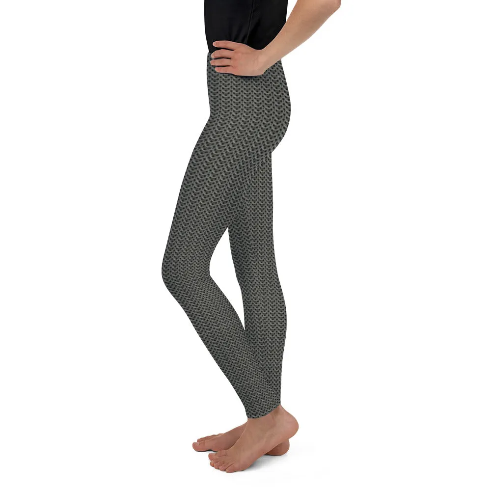 Chainmail Pattern Youth Leggings