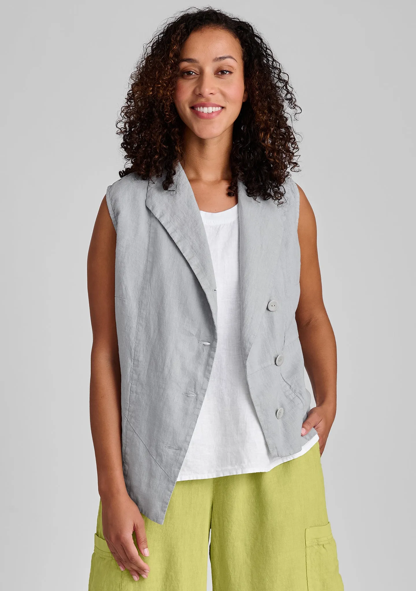 Chelsea Vest - Linen Vest