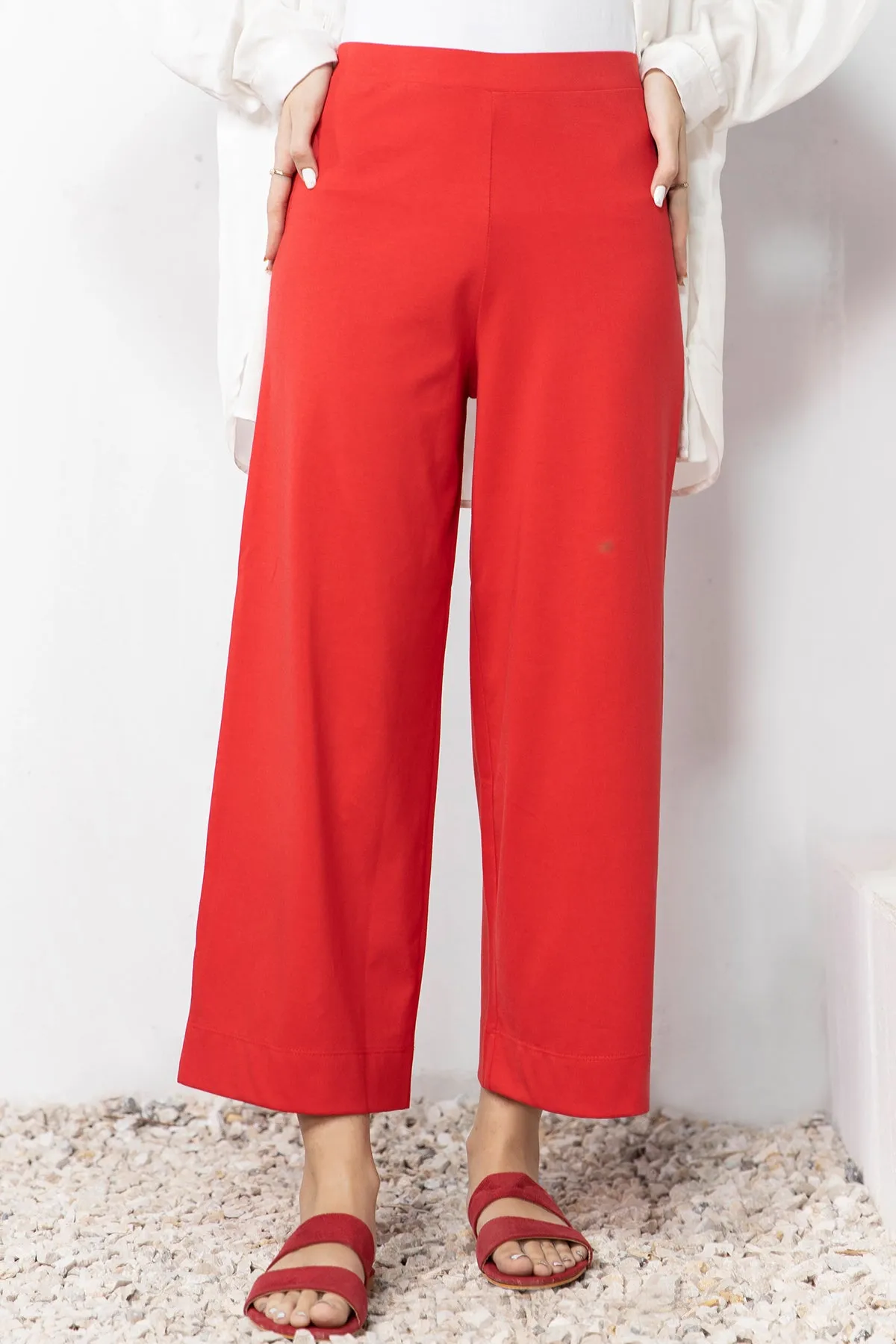 Cherry Palazzo Bottoms - A21 - WTR0005