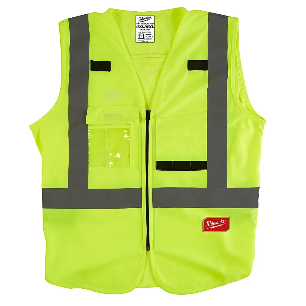 Class 2 High Visibility Yellow Safety Vest - 4XL/5XL (CSA)