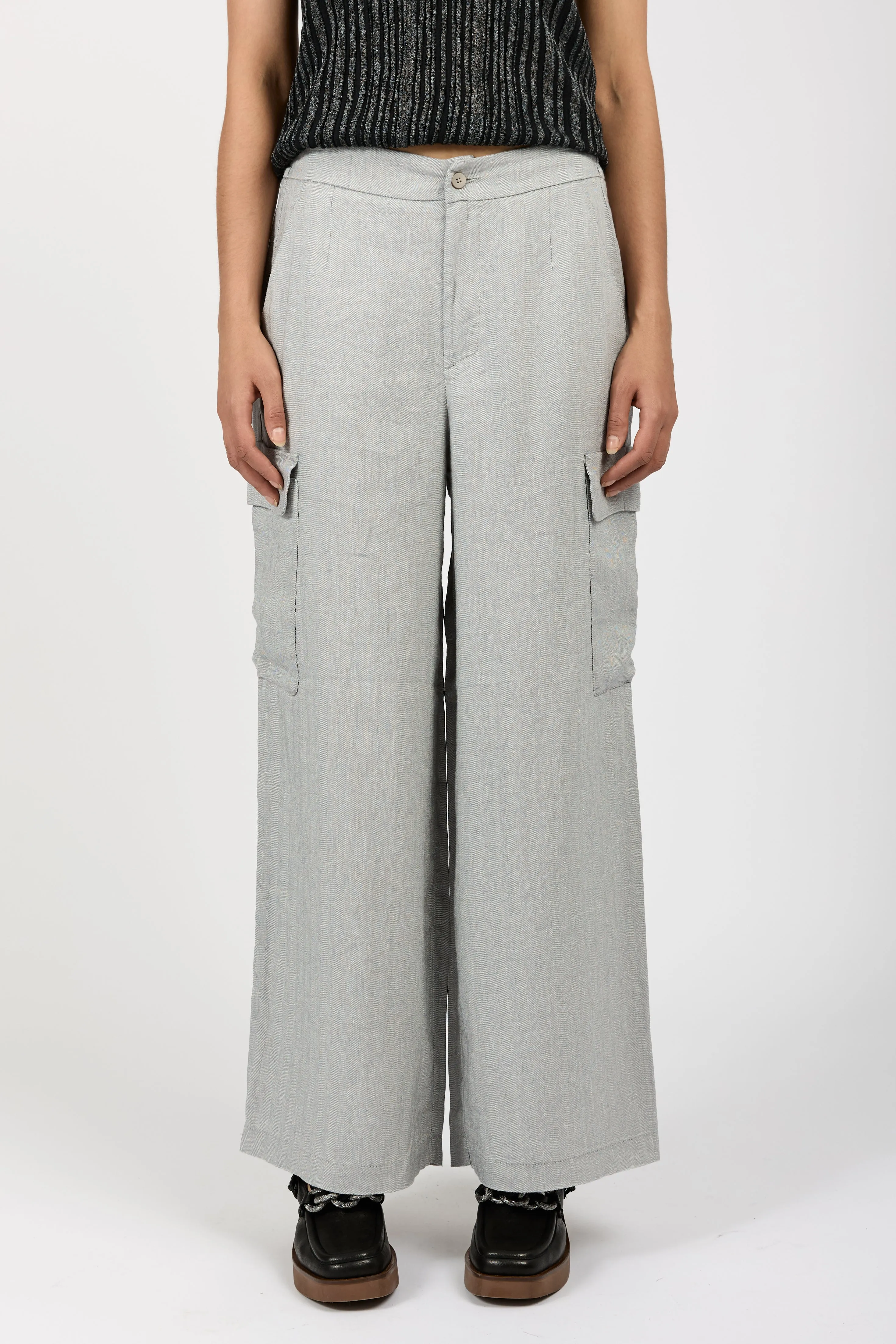 Comfort Fit Trouser Pant in Light Grey