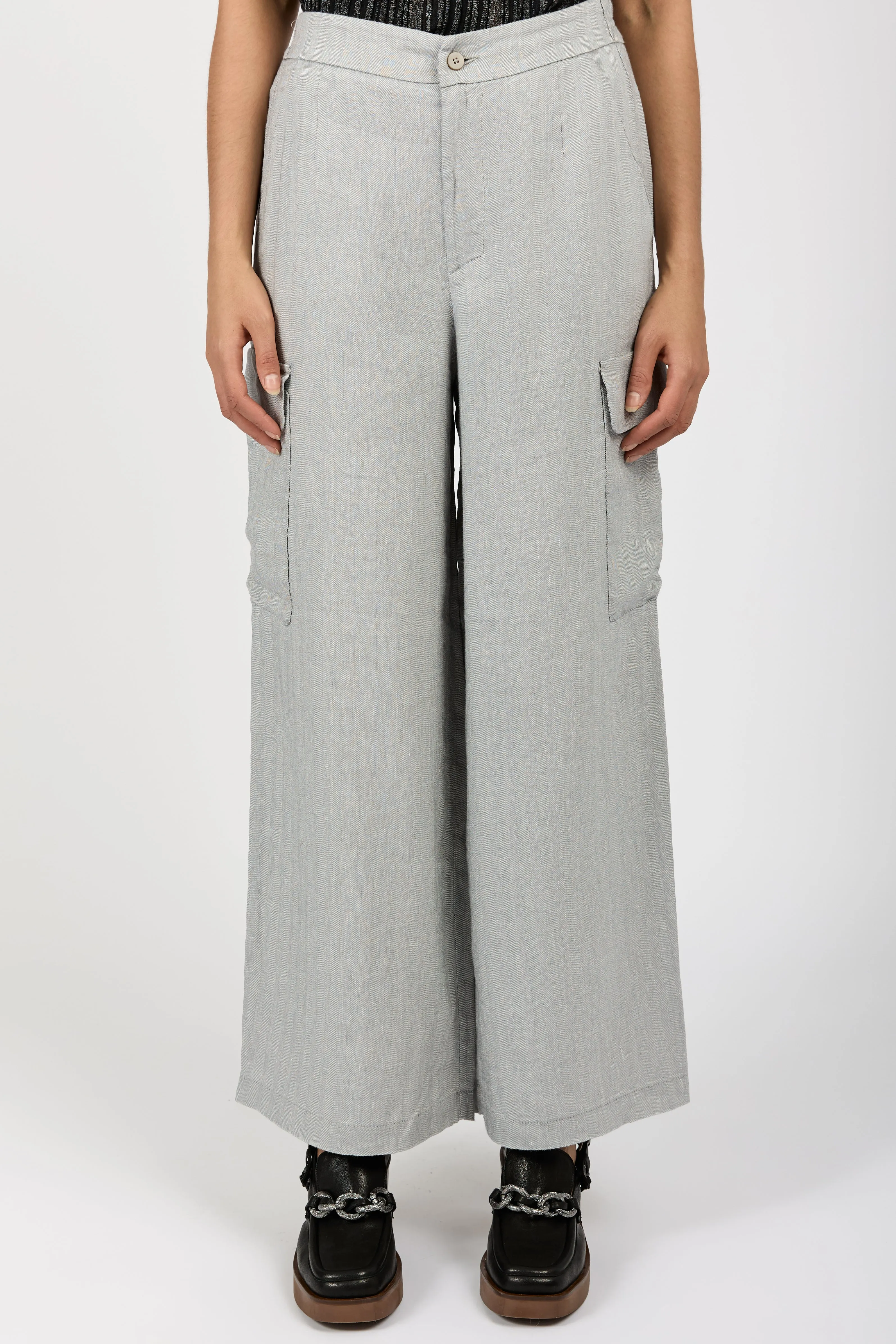 Comfort Fit Trouser Pant in Light Grey