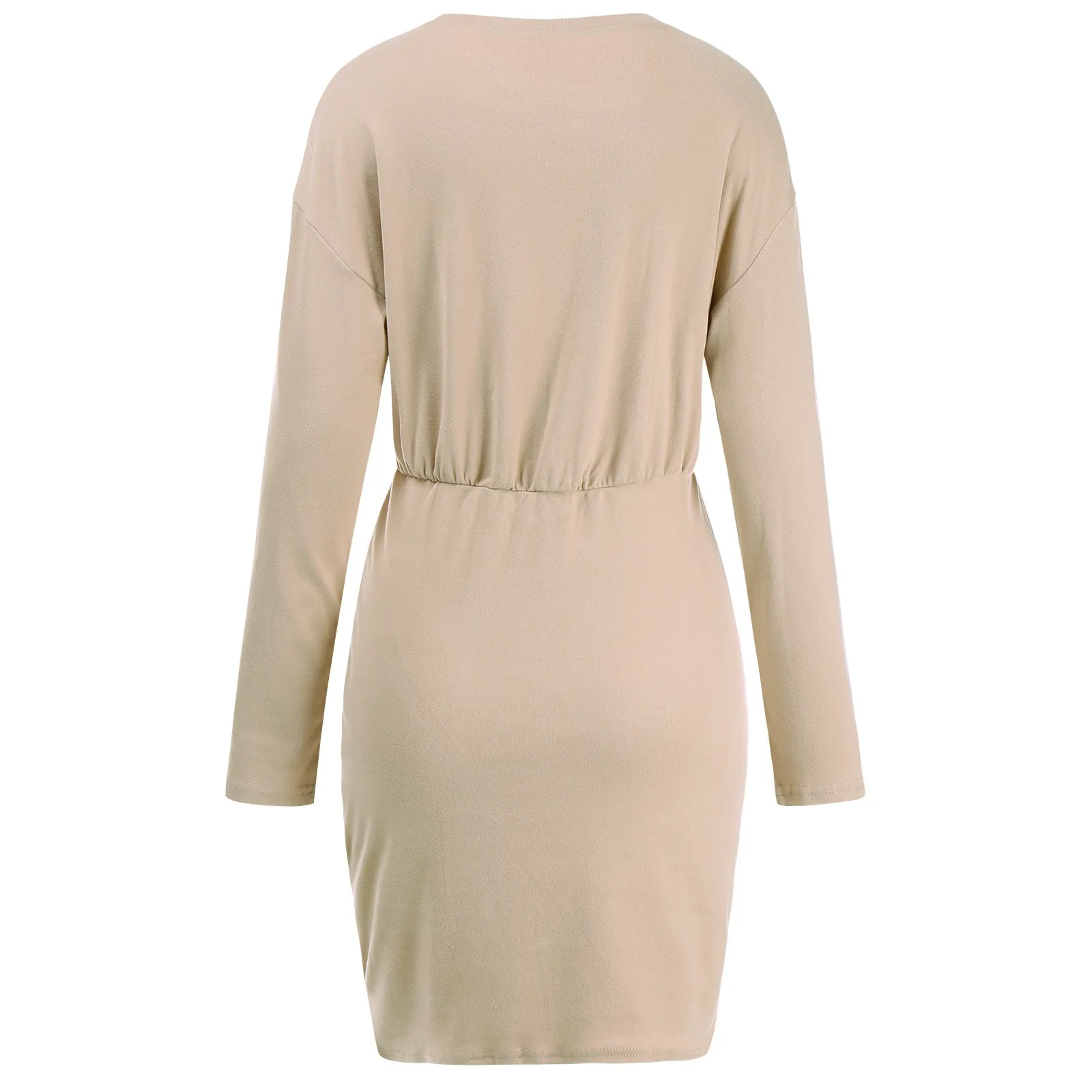 Contrast Button Skirt Bodycon Dress