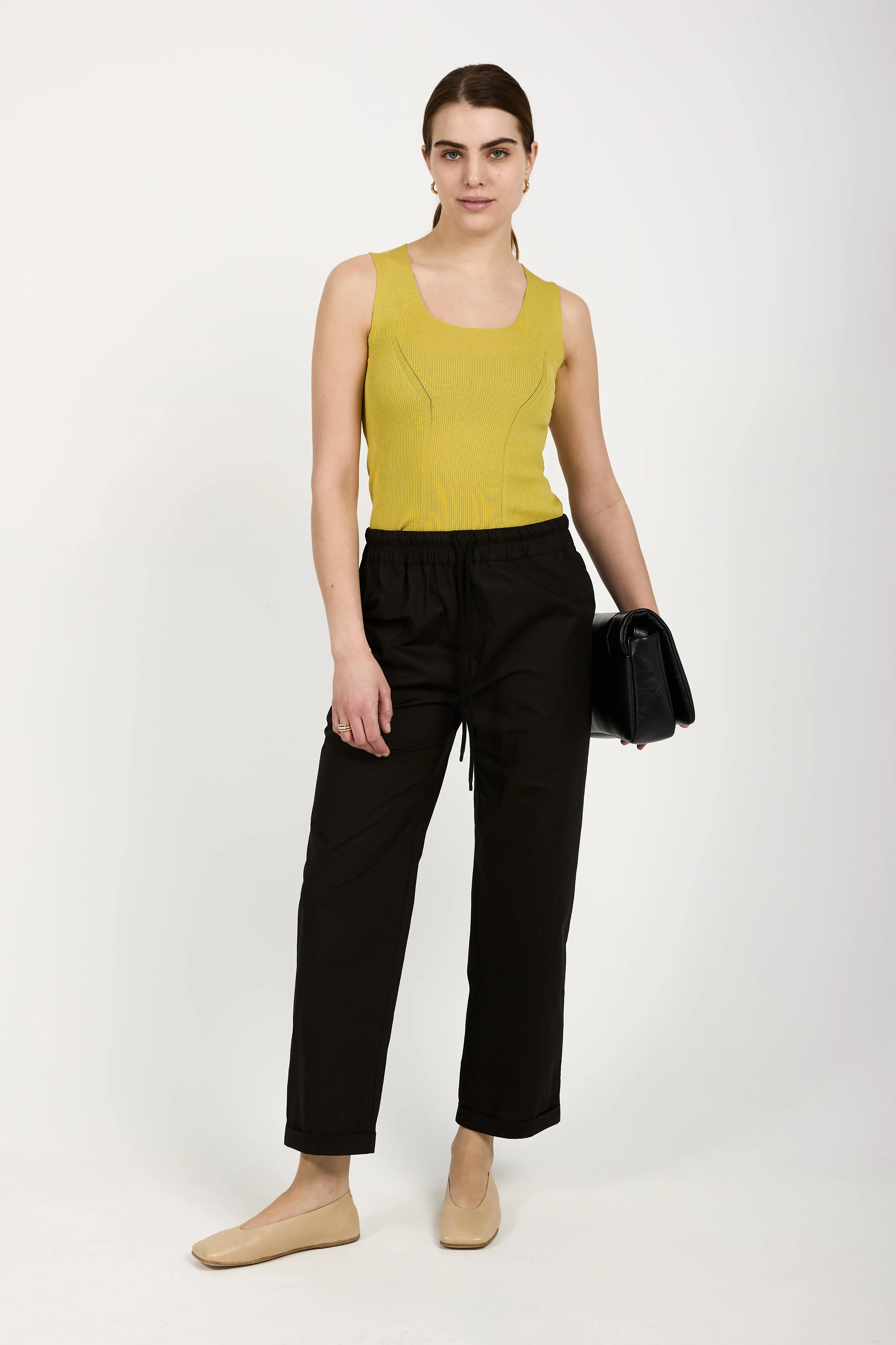 Cotton Pant in Black