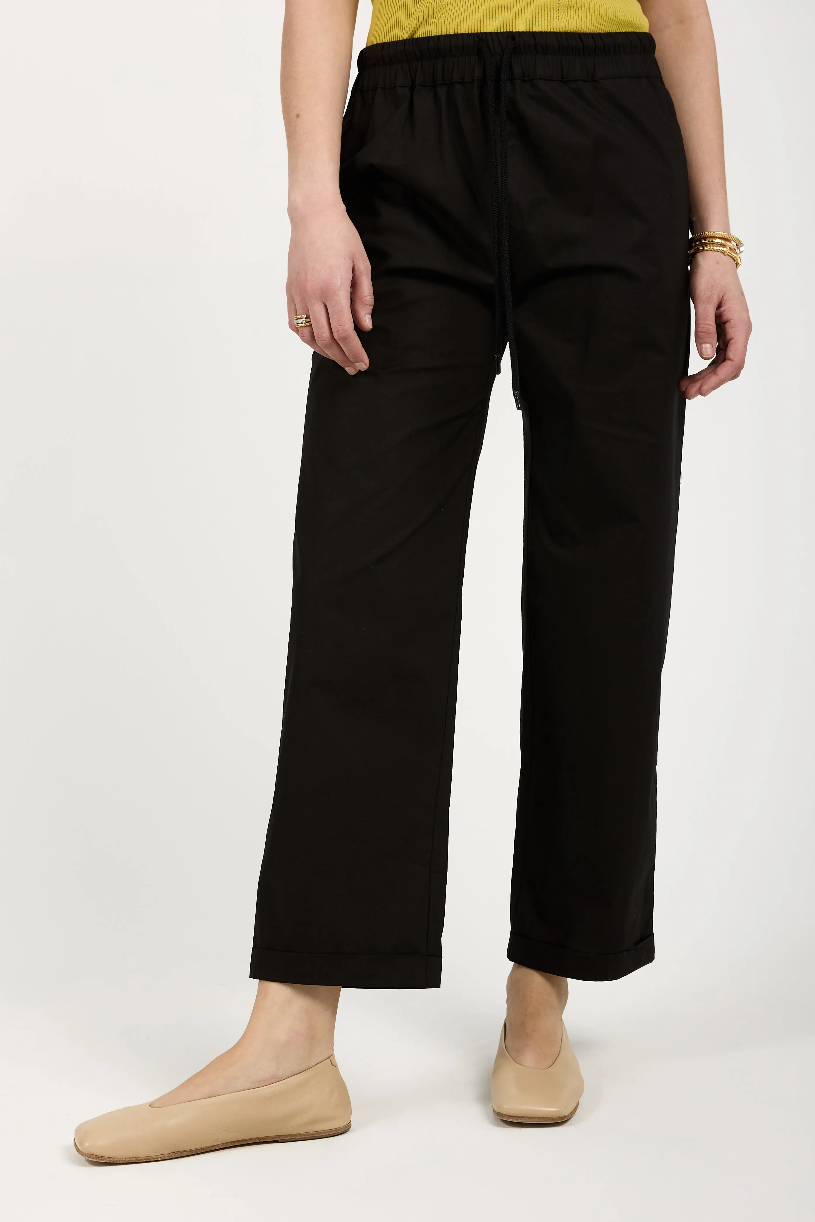 Cotton Pant in Black