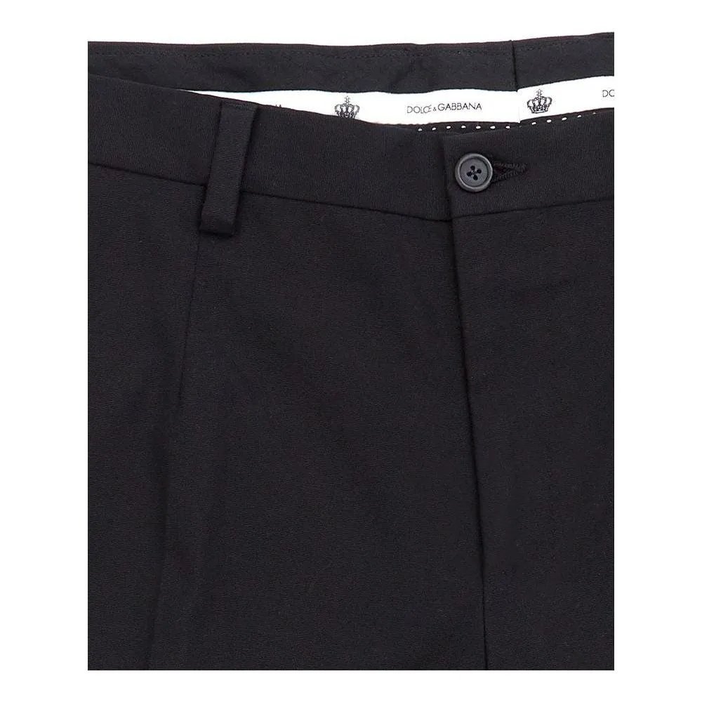 Dolce & Gabbana Elegant Black Cotton Pants for Men