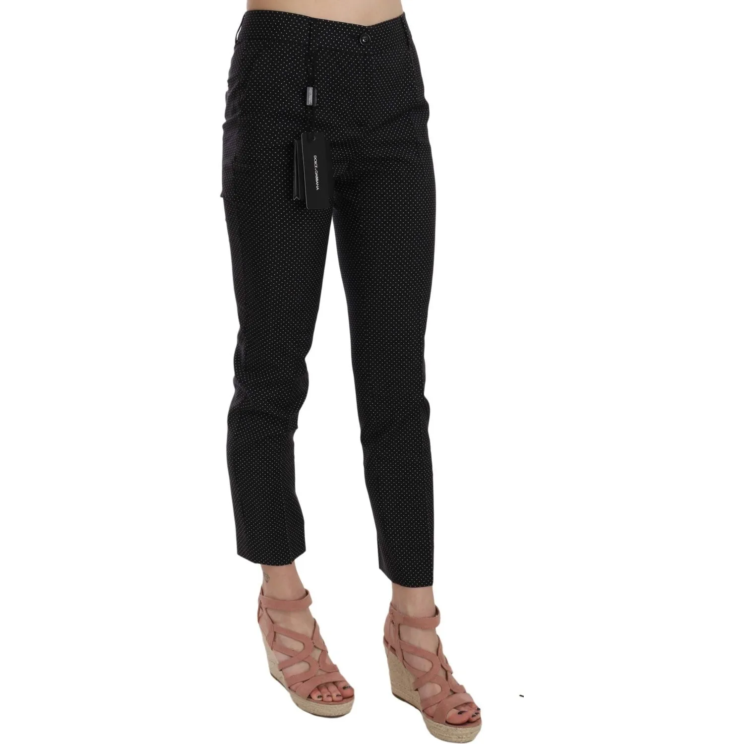 Dolce & Gabbana Elegant Black Virgin Wool Trousers