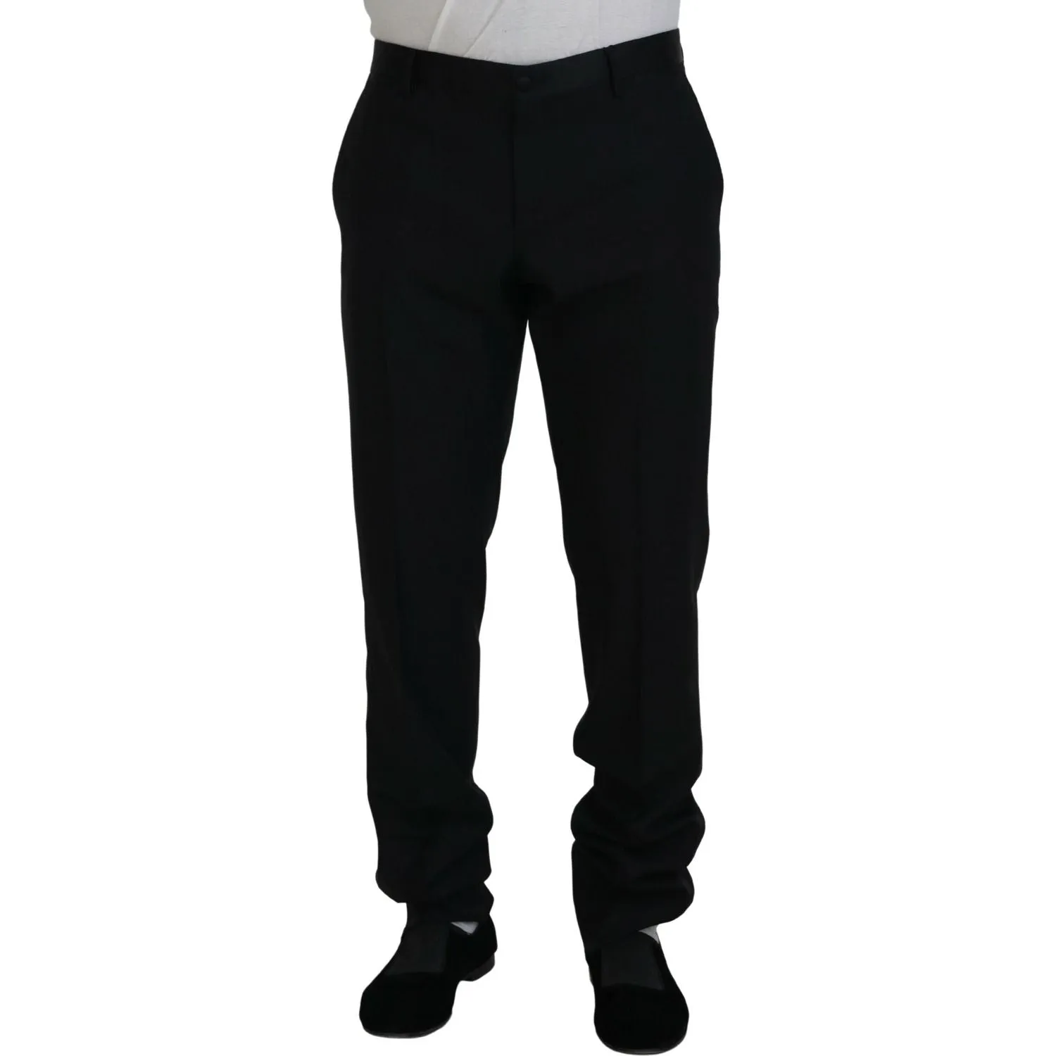 Dolce & Gabbana Elegant Slim Fit Black Dress Trousers