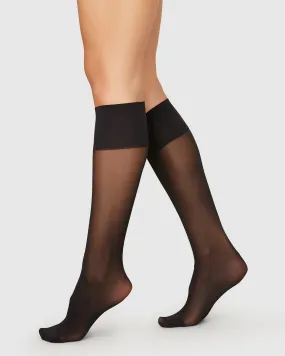 Elin Premium Knee-Highs 2-Pack Black