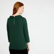 Evergreen 3/4 Sleeve Bardot Top