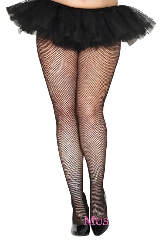 Fishnets Black Pantyhose Plus Size Tall Stockings Tights Sexy Hosiery