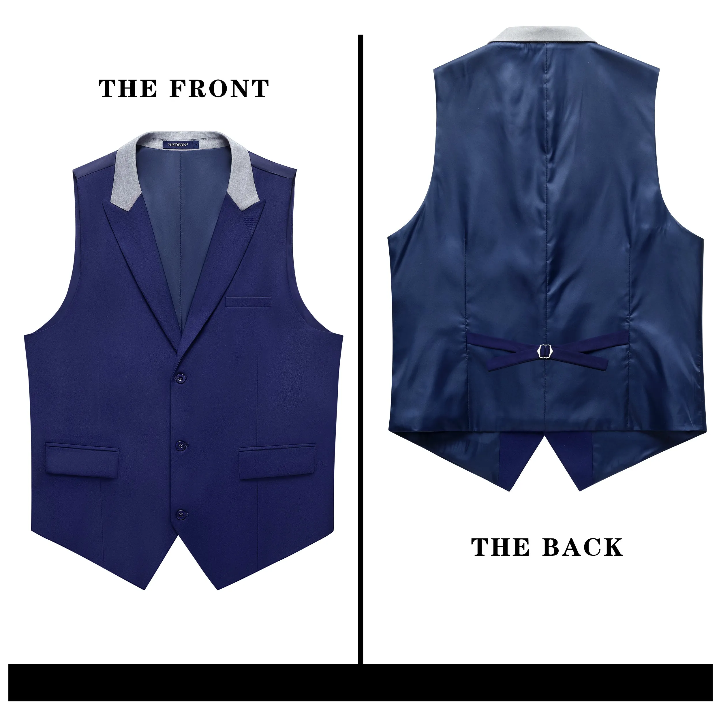 Formal Suit Vest - A-NAVY BLUE