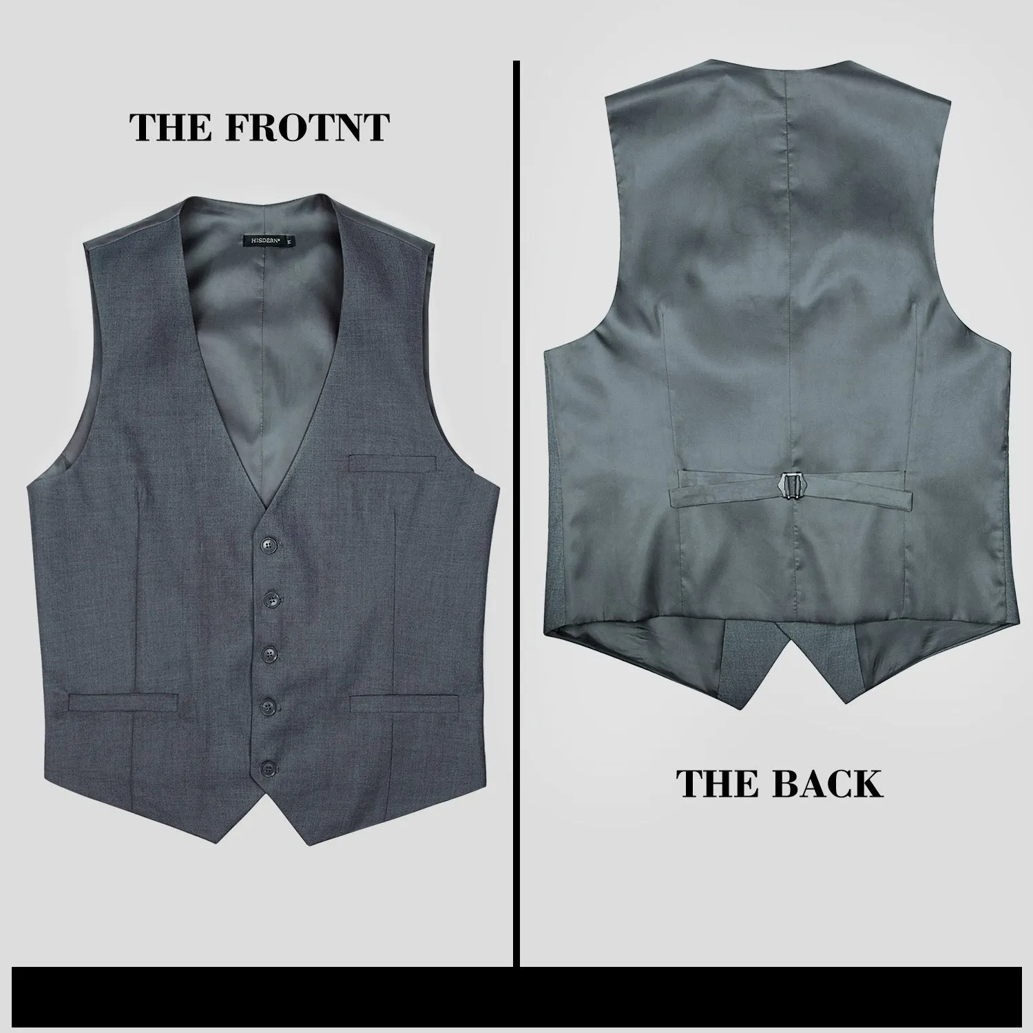 Formal Suit Vest - DARK GREY