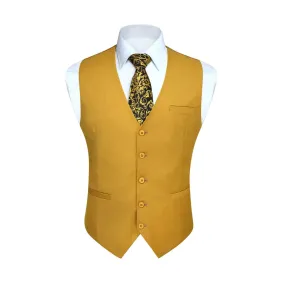 Formal Suit Vest - GOLD