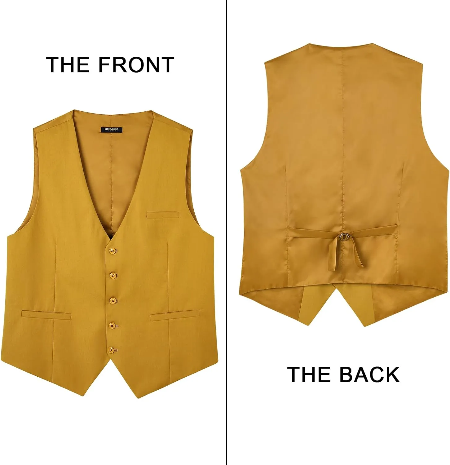 Formal Suit Vest - GOLD