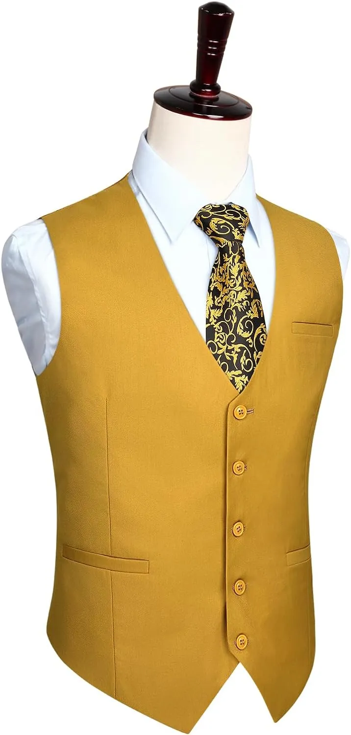 Formal Suit Vest - GOLD