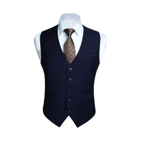 Formal Suit Vest - NAVY BLUE