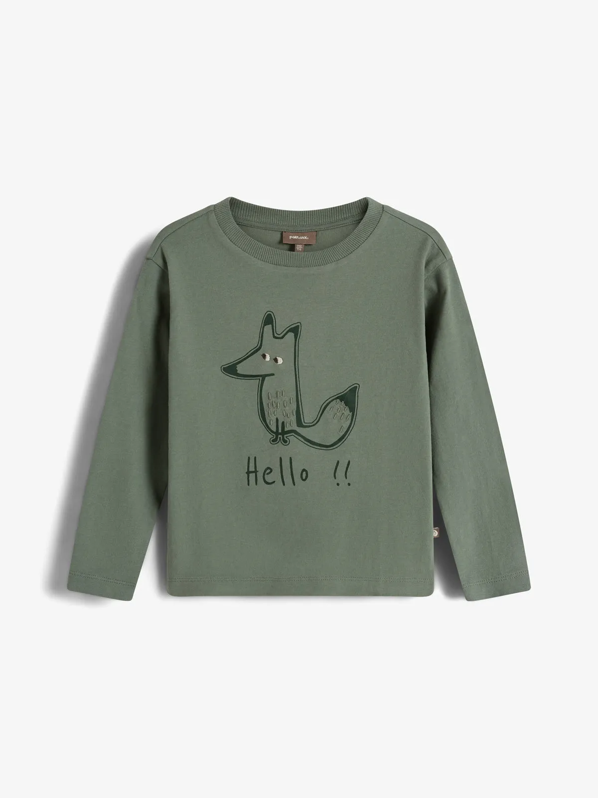 Foxie Long Sleeved T-shirt - Kids - Green