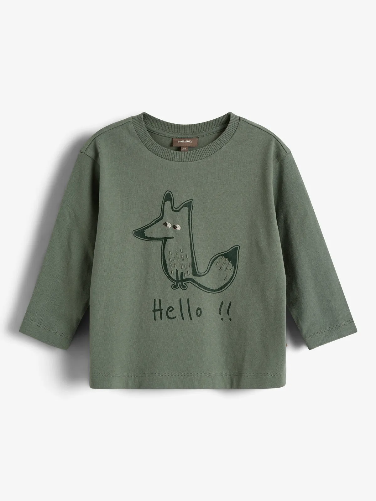 Foxie Long Sleeved T-shirt - Little - Green