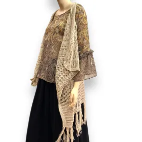 Fringe Knitted Sleeveless Cardigan Vest