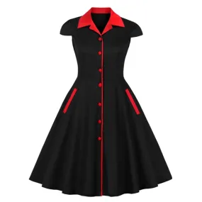 Funki Buys | Dresses | Women's Retro Rockabilly Swing Dress