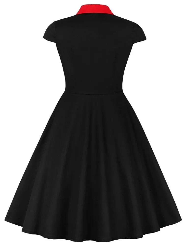 Funki Buys | Dresses | Women's Retro Rockabilly Swing Dress