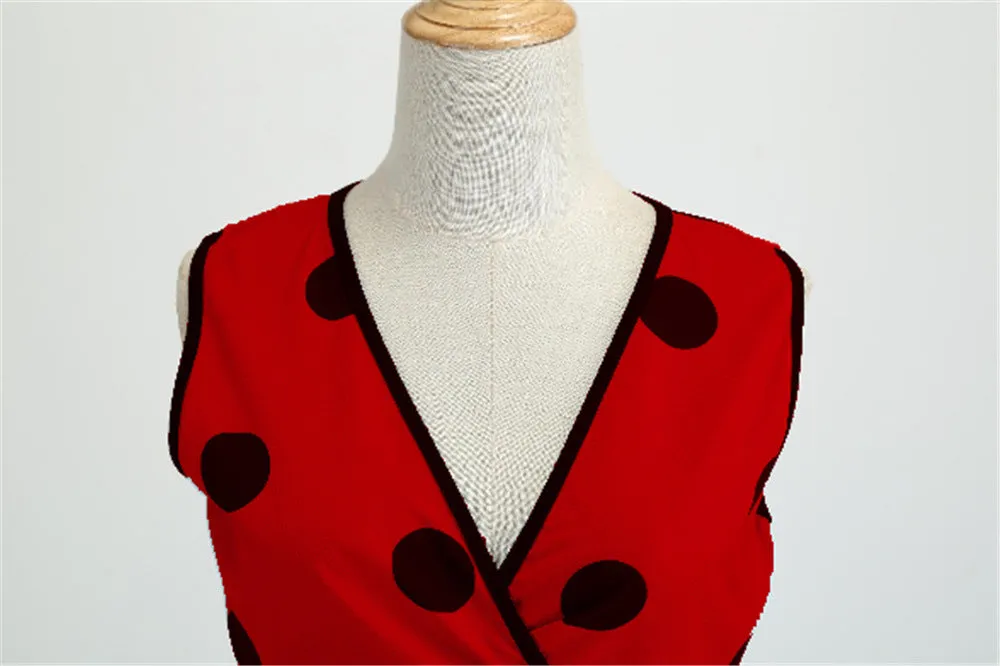 Funki Buys | Dresses | Women's Retro Swing Polka Dot Dresses