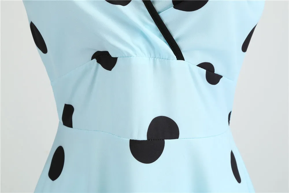 Funki Buys | Dresses | Women's Retro Swing Polka Dot Dresses